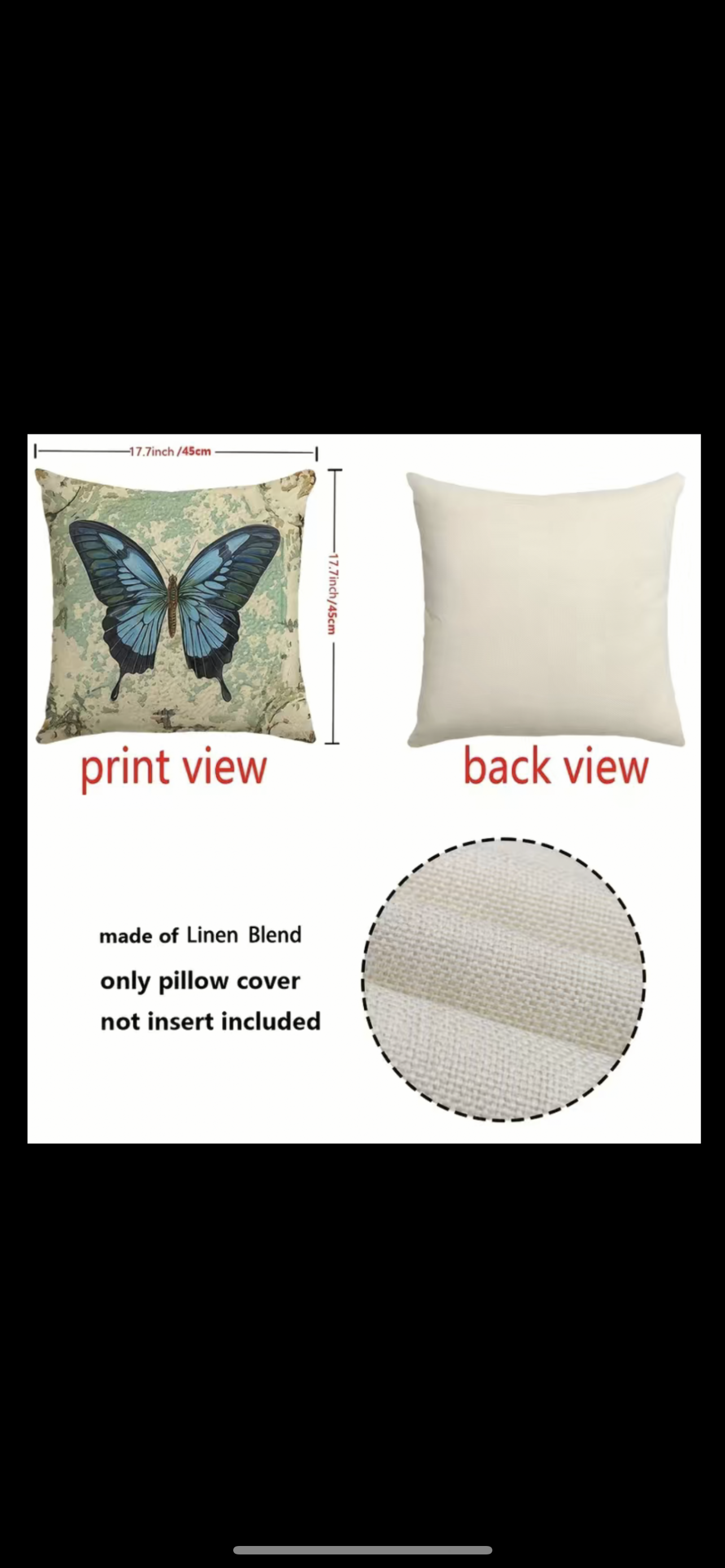 Monarch pillow case